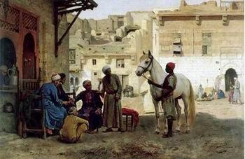 unknow artist Arab or Arabic people and life. Orientalism oil paintings 98